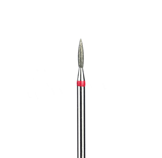 Diamant e-file bit “flame” 1,6mm rød - Estheticker