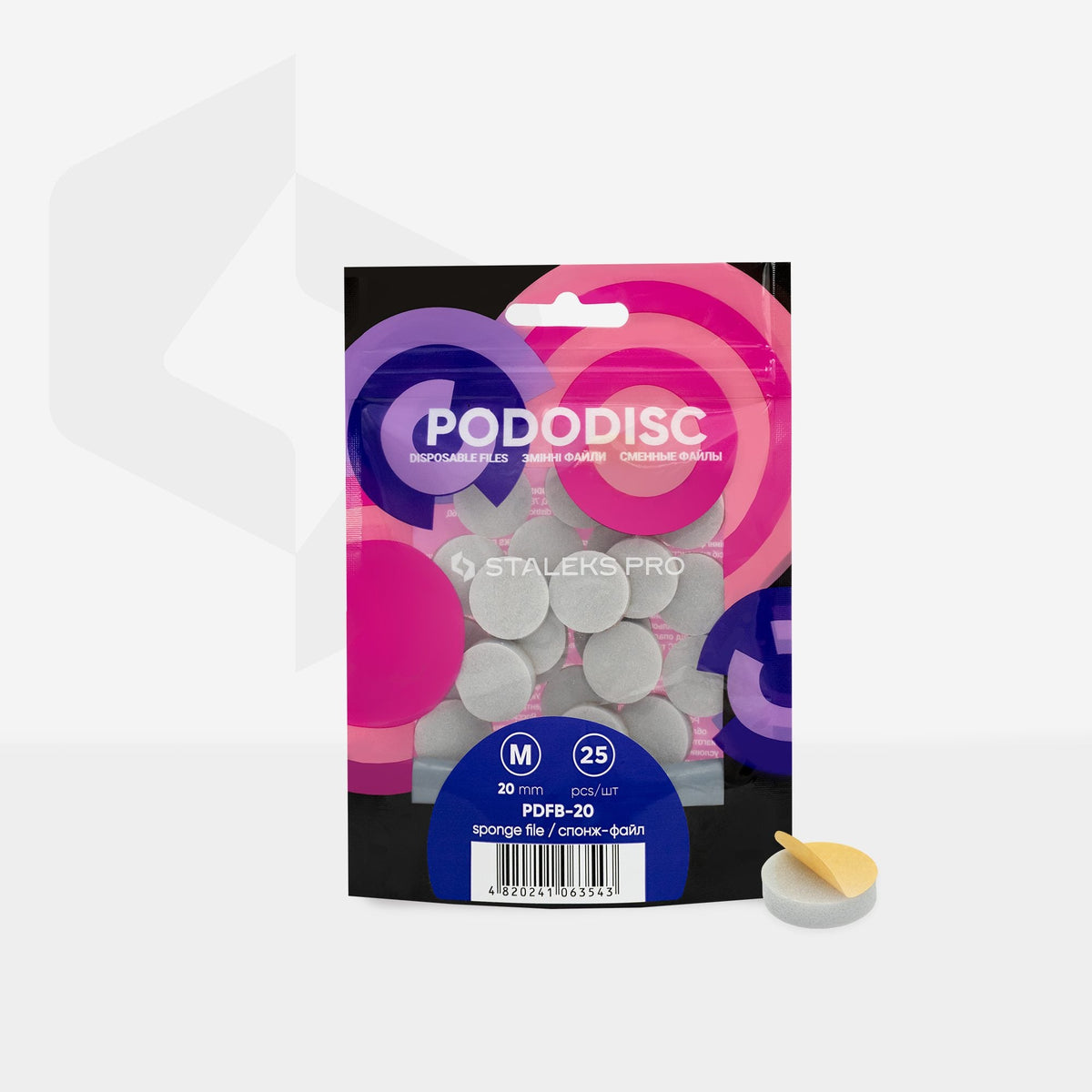 Staleks Expert pododisk M files sponges 25stk.