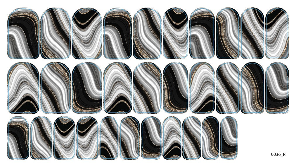 Negle dekorasjons folier for manikyr