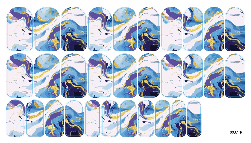 Negle dekorasjons folier for manikyr