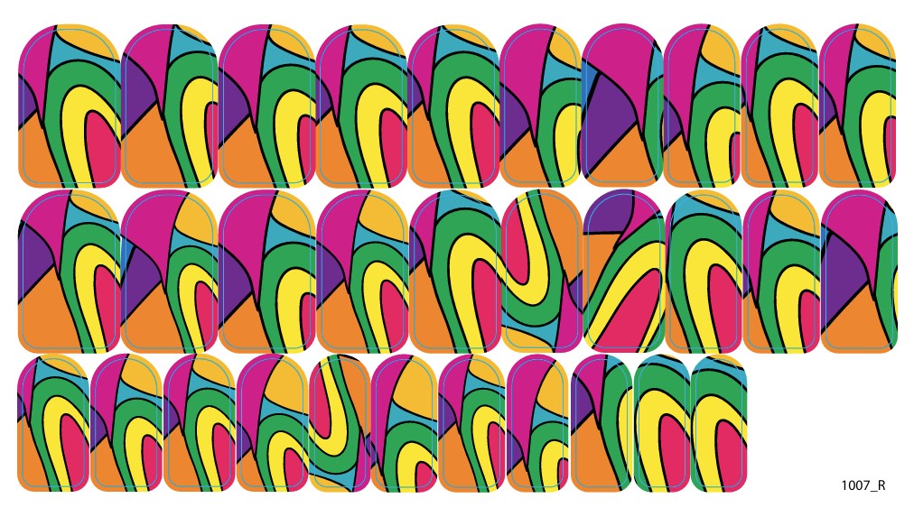 Negle dekorasjons folier for manikyr