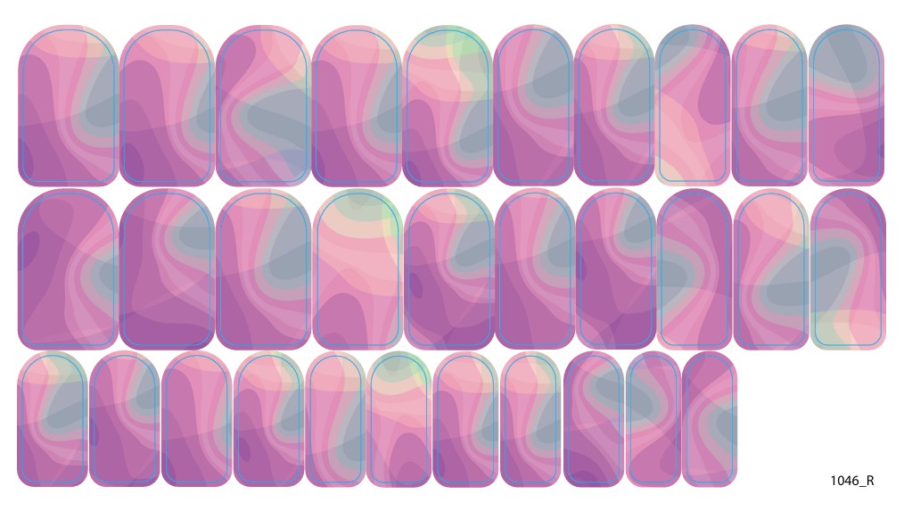 Negle dekorasjons folier for manikyr