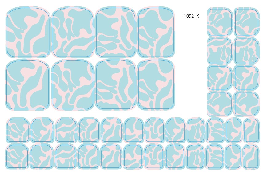 Negle dekorasjons folier for pedikyr - Estheticker