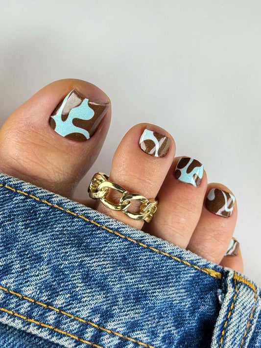 Negle dekorasjons folier for pedikyr